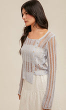 Gep Asymmetrical Open Knit Sweater
