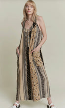 Juliet Sleeveless Color Block Floral Print Straight Leg Jumpsuit