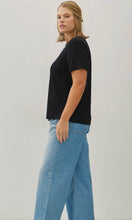 Esme Plus Black Size Bamboo/Modal Basic Short Sleeve T-Shirt