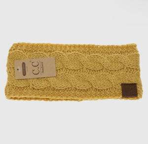 Solid Cable Knit Cc Women's Fashion Headband