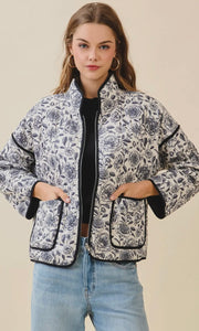 Salomon Cream Floral Jacket