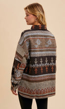 Jalen Rust Aztec Print Shacket