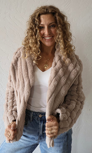 Monroe Faux Fur Crop Jacket