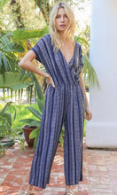 Amilea Navy Tribal Boho Print Pocket Romper Jumpsuit