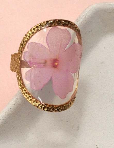 Ella 18k Stainless Steel Tarnish Free Floral Rings