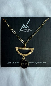 Emma 11:11 Charm Necklace Gold Filled