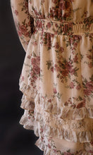 Elijah Floral Print and Lace Mix Long Sleeve Mini Dress