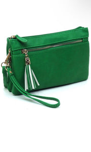 Emma Green Fashion Double Compartment Clutch Cross Body Bag