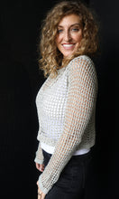 Orla Long Sleeve Open Knit Crop Top