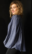 Onyx Chambray Washed Henley Shirt