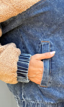 Montana Teddy With Denim Zip Up Jacket