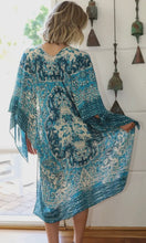 Allisha Blue Printed Kimono