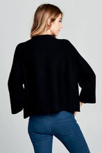 Milo Black Loose Fit Long Sleeve Top