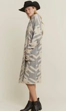 Ruthie Giant Houndstooth Print Cardigan