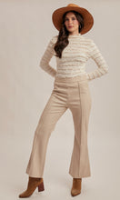 Meir Mock Neck Ruffled Lace Long Sleeve Top