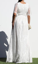 Linda Off White Smocked Top Lace Maxi Dress