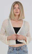 Canyon Ivory Light Weight Open Knit Cardigan Sweater