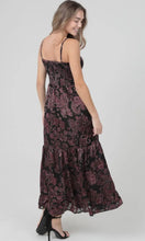 Juan Burnout Paisley Print V Neck Twist Front Maxi Dress