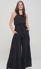 George Black Elastic Strap Tiered Jumpsuit