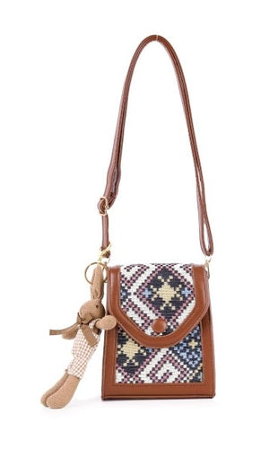 Edawrd Black Decorative Accent Shoulder Bag