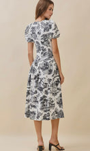 Sabrina Woven Toile Printed Midi Dress