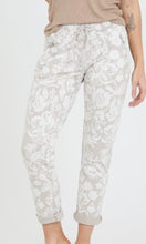 Carry Beige Floral Print Jogger Pants