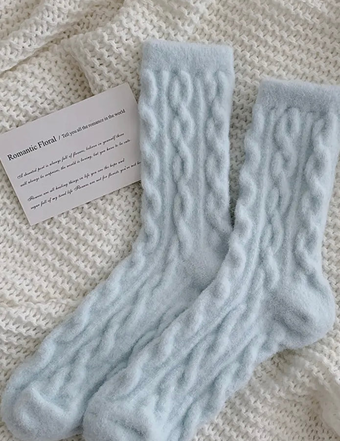 Mindy Cozy Thick Plush Socks