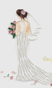 Quilled Bride-To-Be Card