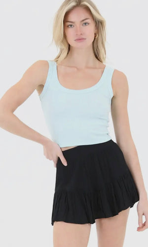 Granvil Ruffle Shorts-Skort