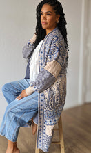Marian Paisley Motif Sweater Coatigan