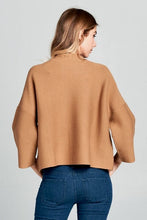 Milo Camel Loose Fit Long Sleeve Top