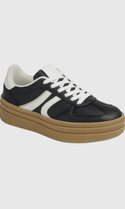 Morgan Semi Platform Double Stripe Low Sneakers