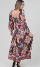 Jade Smocked Sweetheart Bodice Long Sleeve Maxi Dress