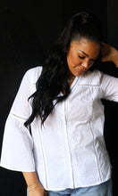 Owen Cotton Blouse Embroidery and Lace Trim