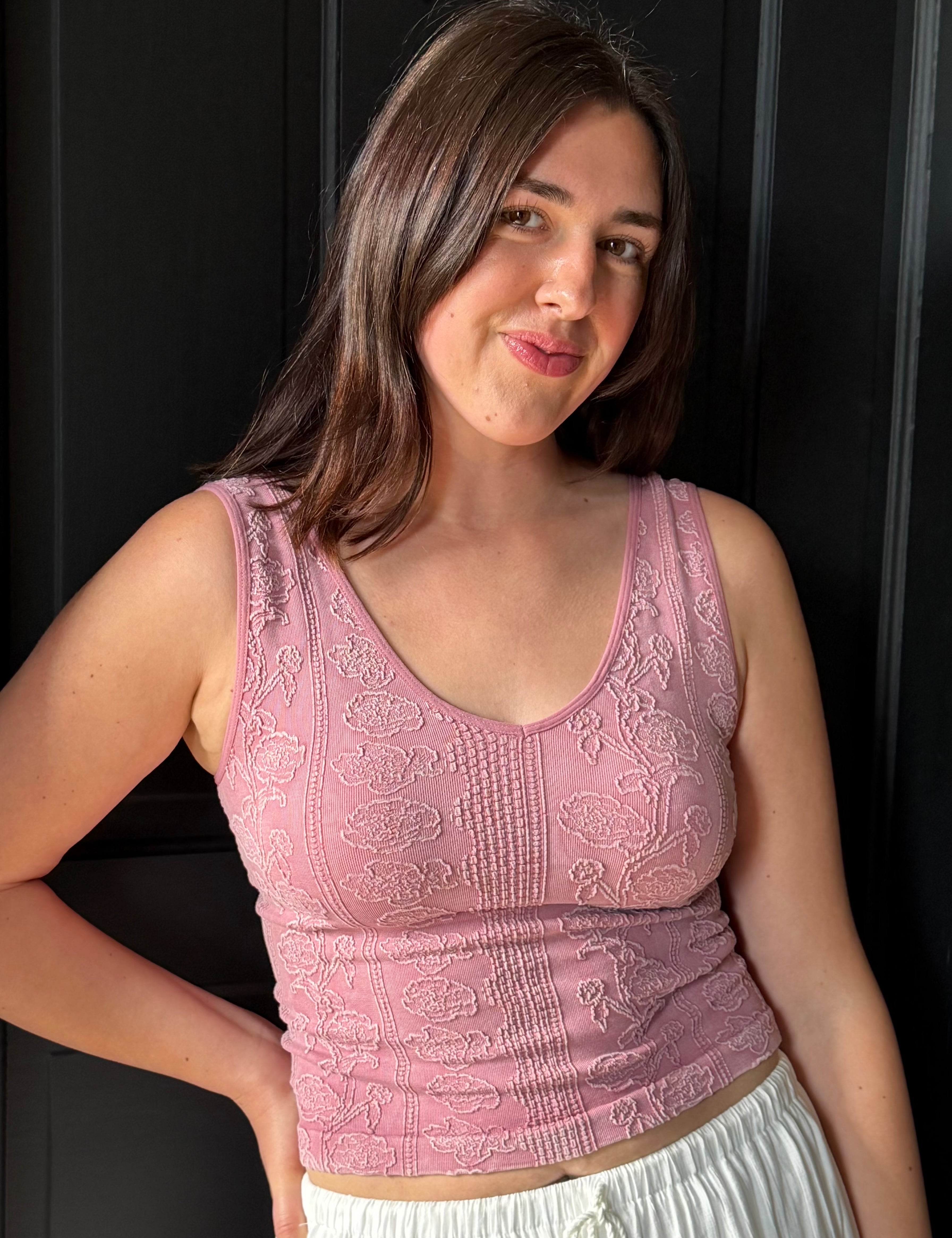 Giovanna Seamless Sculpt V-Neck Tank