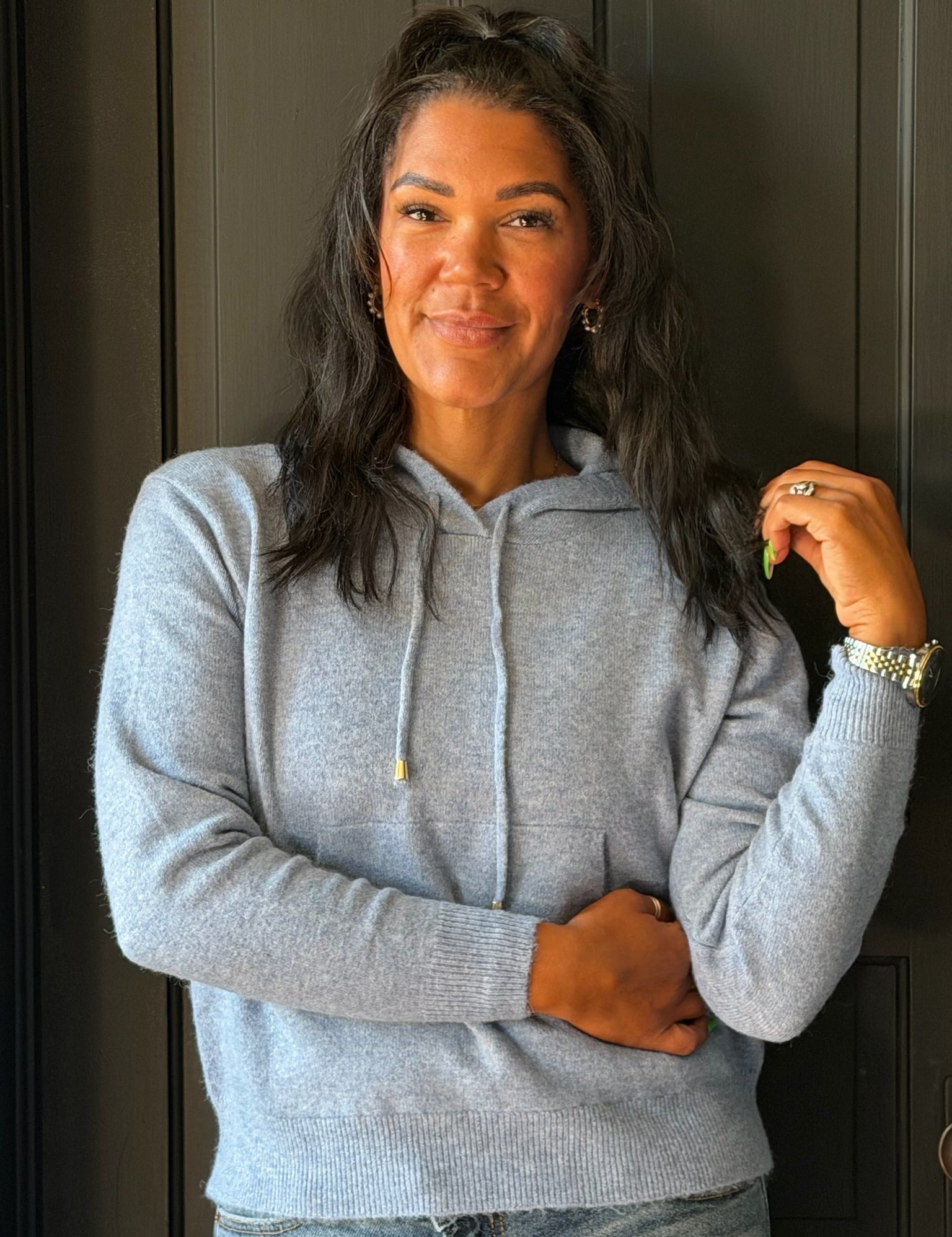 Simone Hooded Pullover Sweater