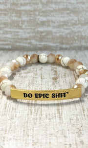 Potty Mouth Beaded Bracelet