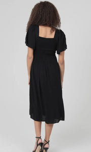 Juliette V Neck Twist Front Cut Out Midi Dress