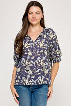 Mary Short Sleeve Floral Blouse