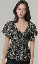 Piper V Neck Smocked Bodice Top