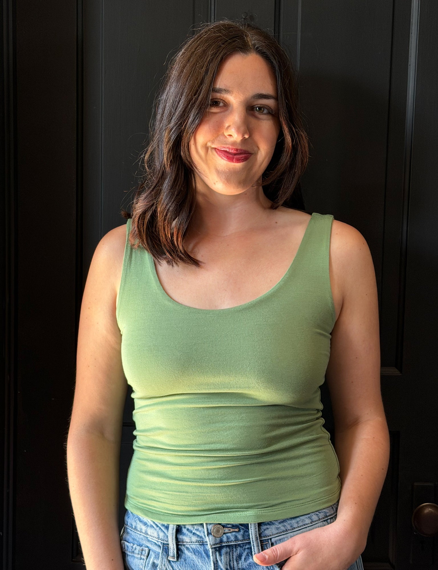 Gaxton Basic Scoop Neck Tank
