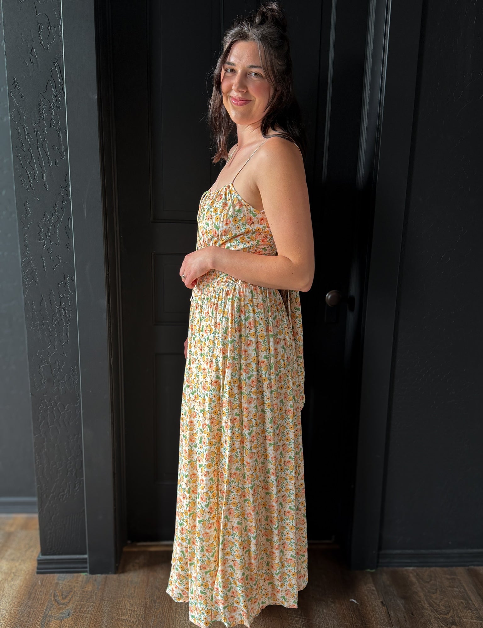 Hakeem Floral Sleeveless Maxi Dress