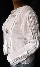 Oakley Cotton Long Sleeve Blouse Multi Embroidery