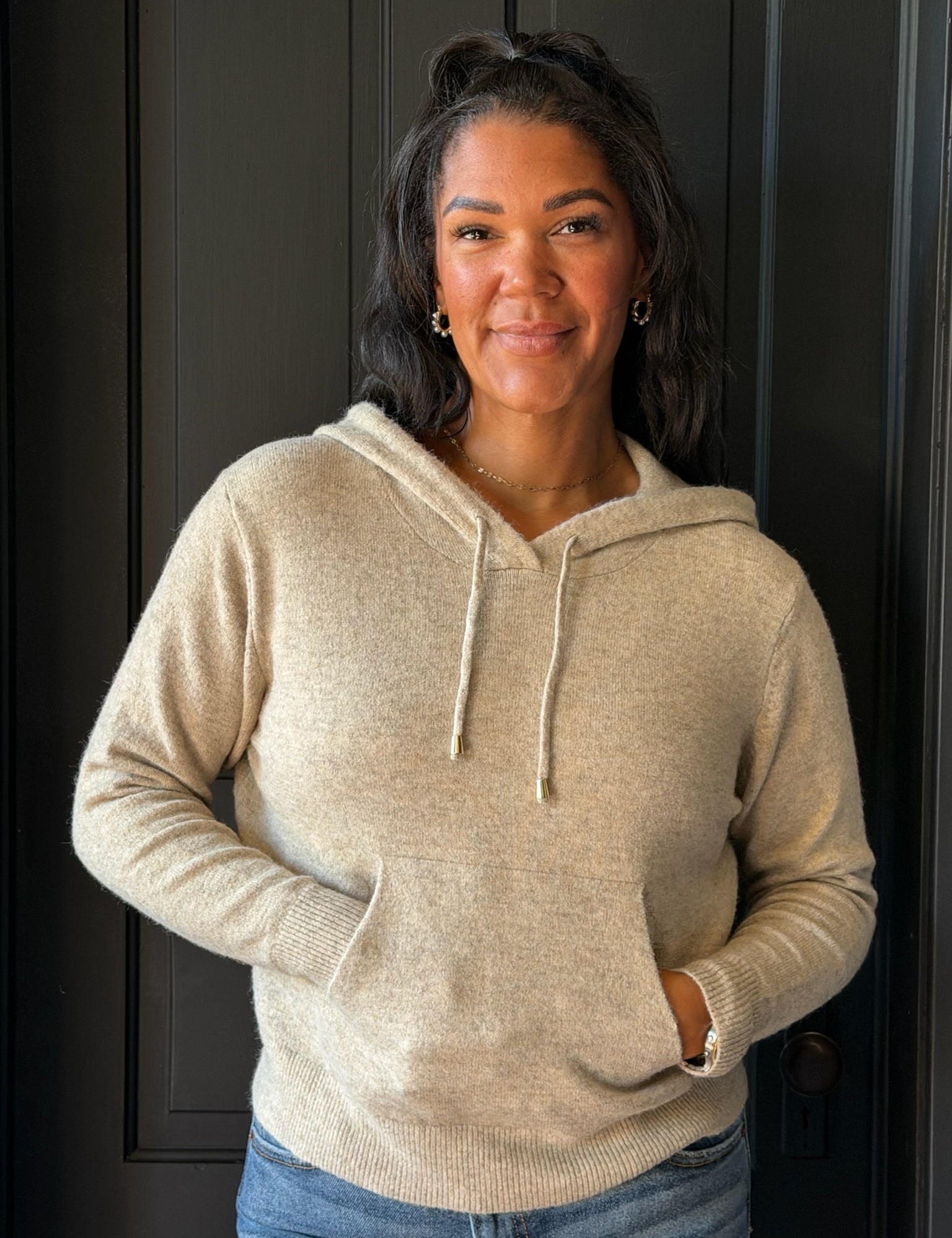 Simone Hooded Pullover Sweater