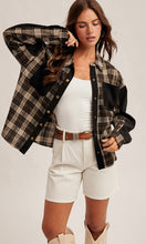 Maci Corduroy Contrast Plaid Shirt