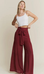 Rhodes Ruby Tie Front Rushed Waist Back Pants