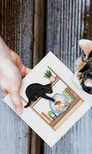 Quilled Mischievous Cat Greeting Card