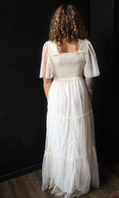 Orrel Smocked Top Mesh Maxi Dress