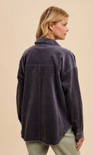 Jayla Raw Hem Corduroy Shacket