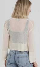 Canyon Ivory Light Weight Open Knit Cardigan Sweater